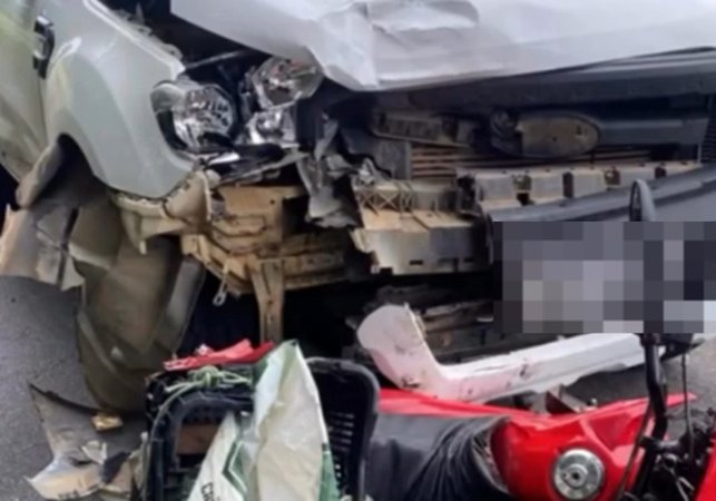 Agricultor morre em colisão envolvendo moto e caminhonete na BR-316, em Cacimbinhas