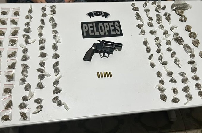 Autor de tentativa de homicídio no Canaã é preso com arma usada no crime e maconha