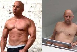 Vin Diesel aparece fora de forma em sacada de residência