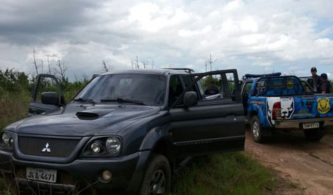 Caminhonete utilizada em roubo a banco é encontrada em Teotônio Vilela
