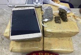 Polícia apreende 3kg de maconha e prende suspeito de tráfico de drogas
