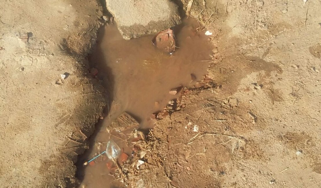 Moradores voltam a denunciar vazamentos de água em Arapiraca