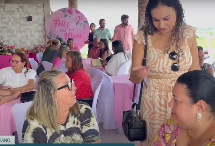 Samyra do Basto promove café da manhã para as mães de Girau do Ponciano; assista