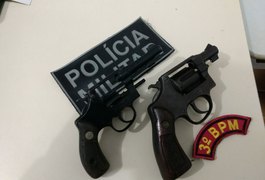 Jovens são detidos com armas de fogo em Lagoa da Canoa, AL