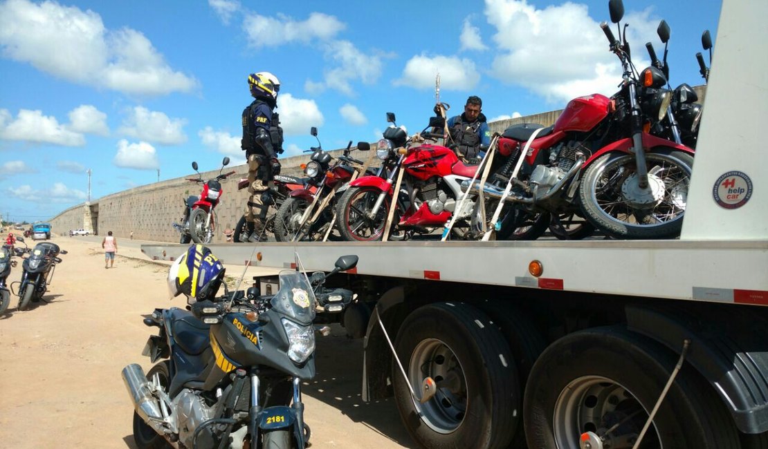 PRF-AL autua mais de 500 condutores e recolhe 60 veículos na BR-316, em Alagoas