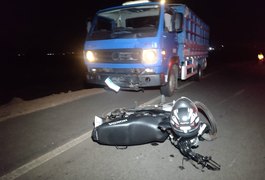Motociclista morre em acidente com caminhão na AL 115, entre Arapiraca e Igaci