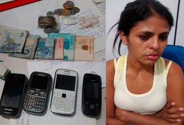 Mulher é presa acusada de tráfico de drogas na Pajuçara, em Maceió