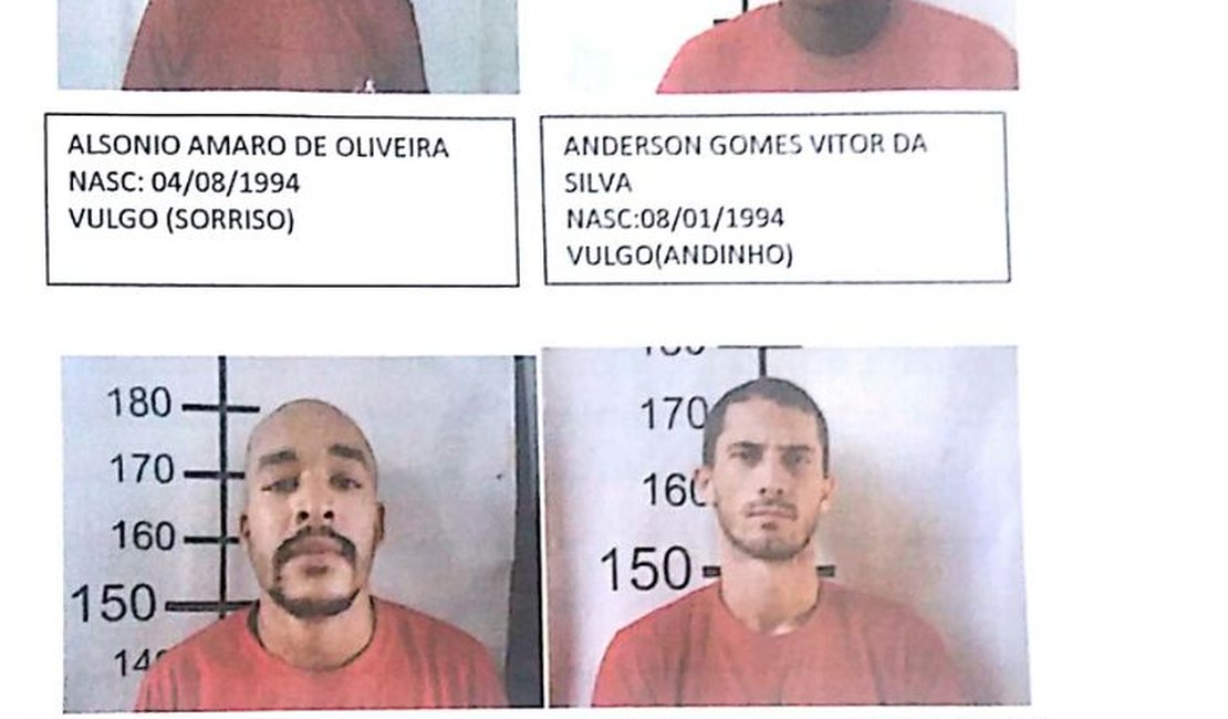 Divulgada lista de foragidos do presídio de segurança máxima