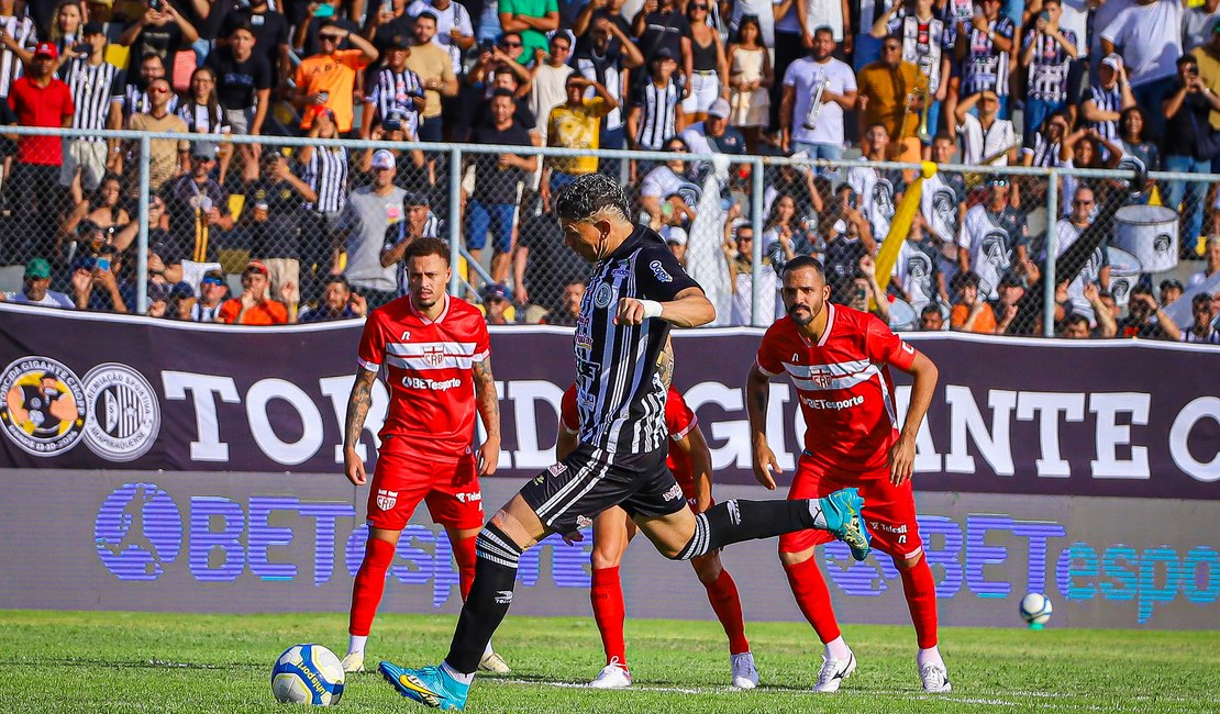 ASA e CRB empatam em 2 a 2, em jogo emocionante no﻿ Coaracy da Mata Fonseca