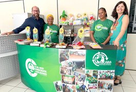 Associação de catadores começa a vender produtos feitos com materiais recicláveis no Fórum de Arapiraca