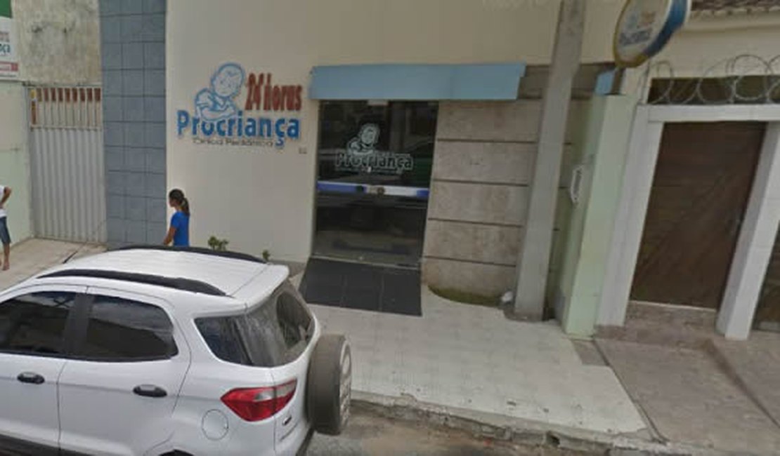 Clínica Pró-Criança é assaltada na noite deste sábado, em Arapiraca