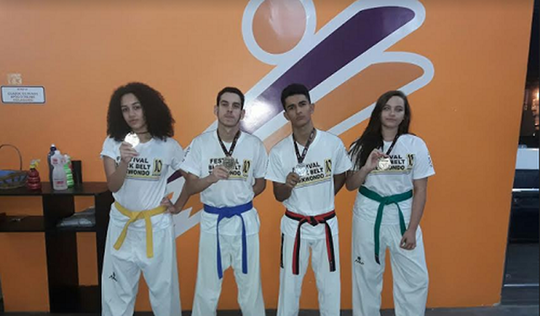 Lagoa da Canoa e Arapiraca conquistam 10 medalhas em Open de Taekwondo