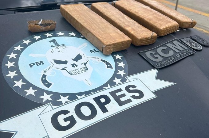 Homem é preso por tráfico de drogas com quase 4 kg de maconha no Agreste alagoano