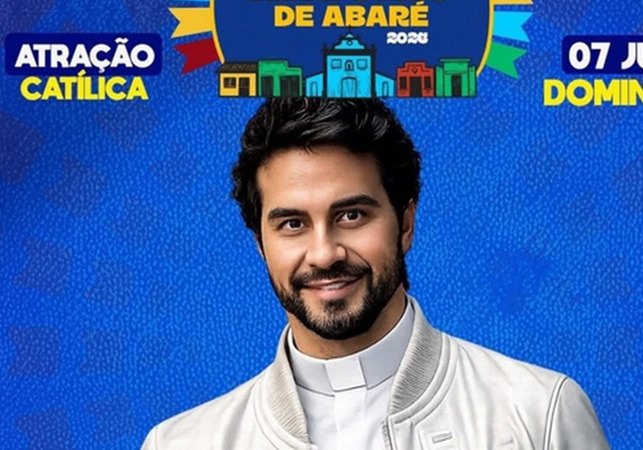 IA em cartaz de show do Padre Fábio de Melo na Bahia chama atenção na internet