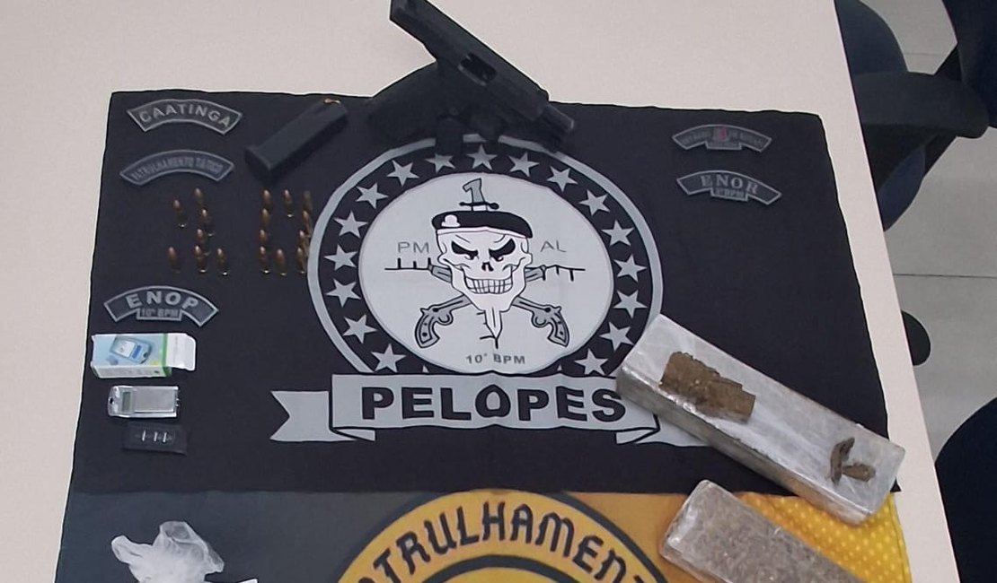 Durante fuga, suspeito invade quintal, é capturado e moradora passa mal em Maribondo