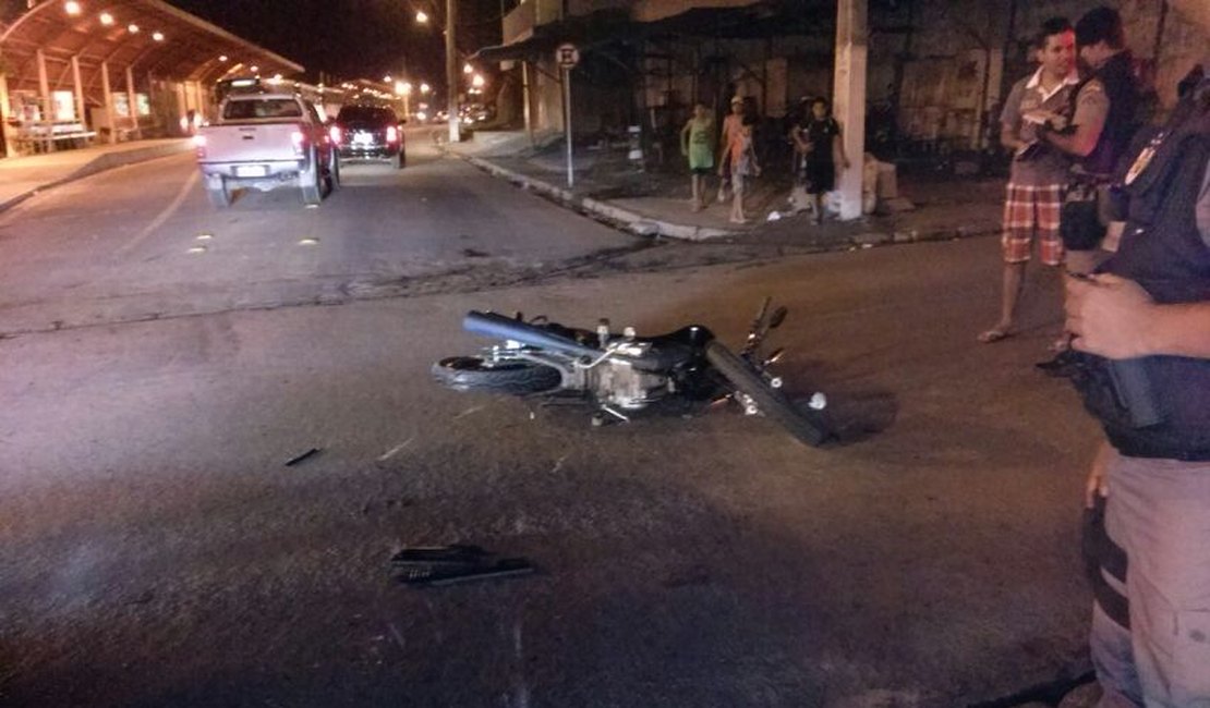 Motorista imprudente causa acidente no Parque Ceci Cunha em Arapiraca