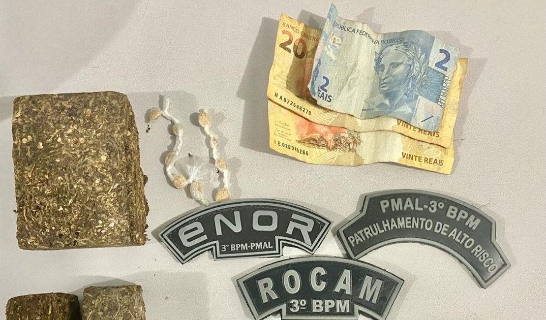 PM prende dois homens e duas mulheres por tráfico em Arapiraca