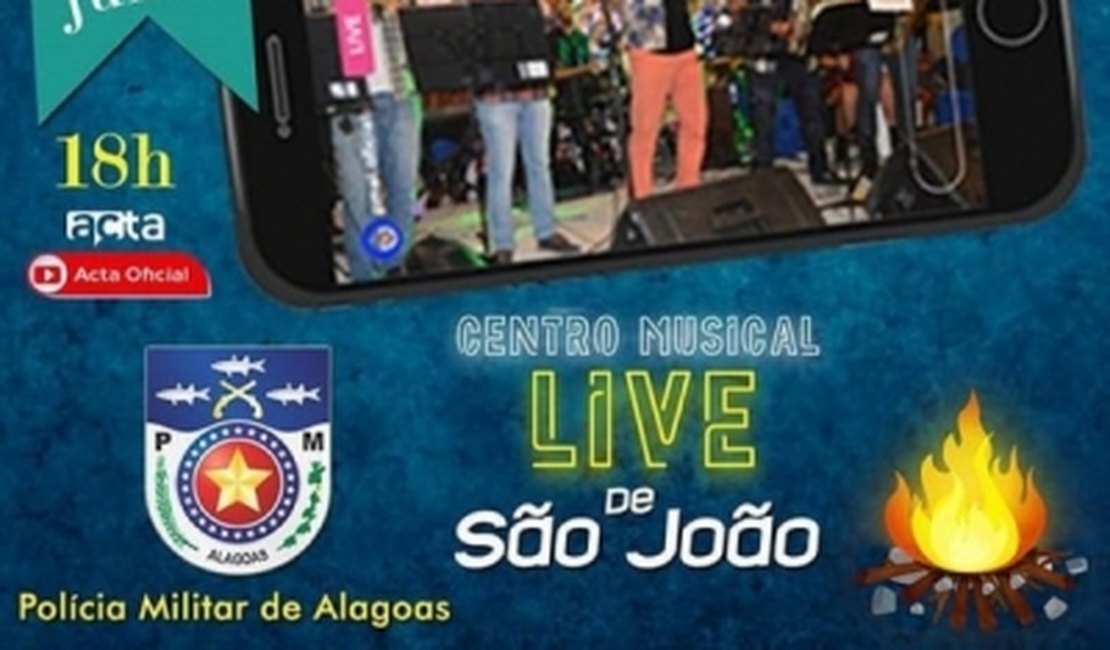 Banda da Polícia Militar realiza live para comemorar o São João