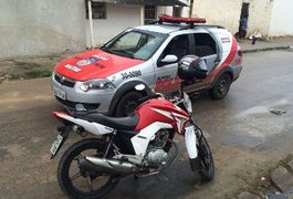 Em menos de meia hora, Rocam recupera motocicleta roubada no bairro Cacimbas II
