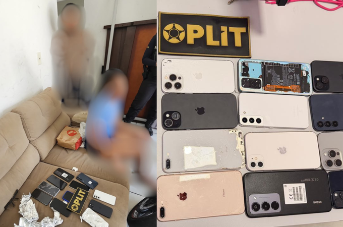 Casal é preso com 16 celulares após rastreamento de aparelho furtado em Maceió