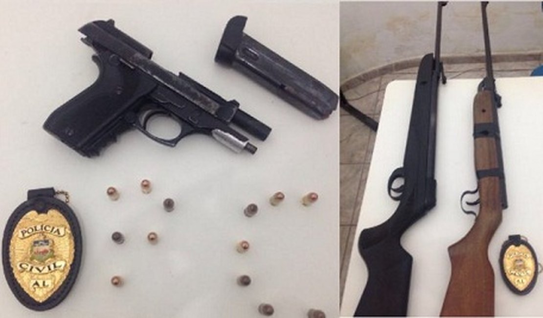 Polícia Civil prende homem por porte ilegal de arma de fogo em Girau do Ponciano