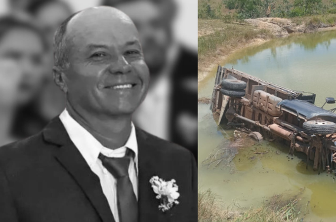 Pai de secretária morre após carreta cair em açude no Agreste alagoano