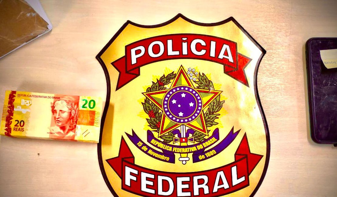 PF prende em flagrante homem suspeito de colocar em circulação cédulas falsas em Alagoas