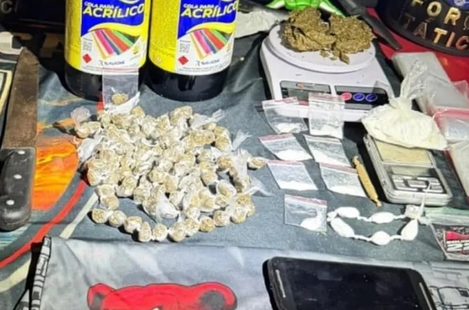 Local usado para preparo de drogas é descoberto pela PM em Maceió