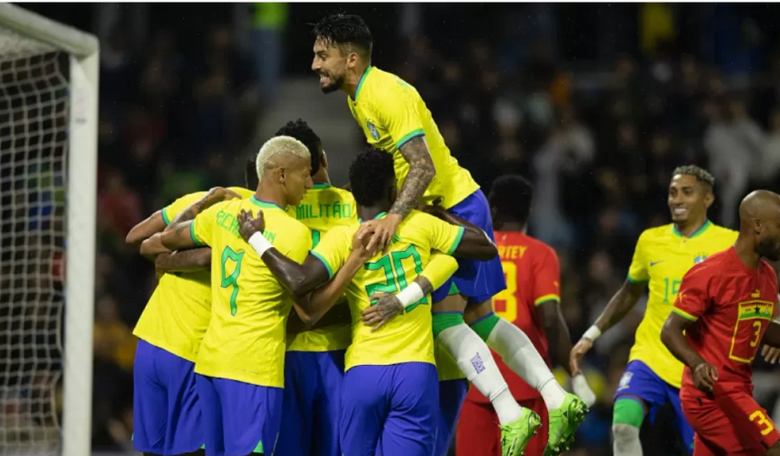 Sem sustos, Brasil vence Gana por 3 a 0 em amistoso para a Copa do Mundo