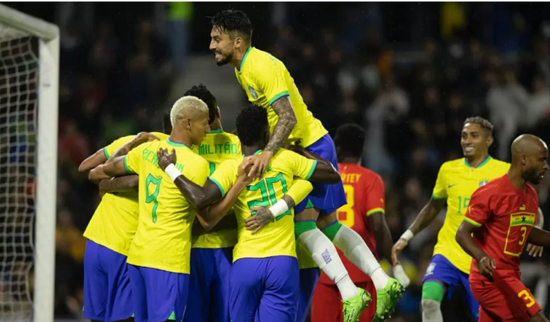 Sem sustos, Brasil vence Gana por 3 a 0 em amistoso para a Copa do Mundo