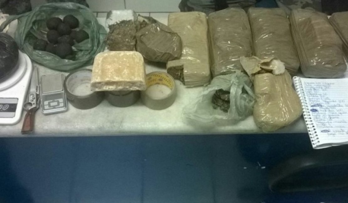 Polícia prende um e apreende mais de 10kg de drogas em operação