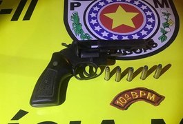 Trio é detido após abordagem e revólver apreendido em Igaci
