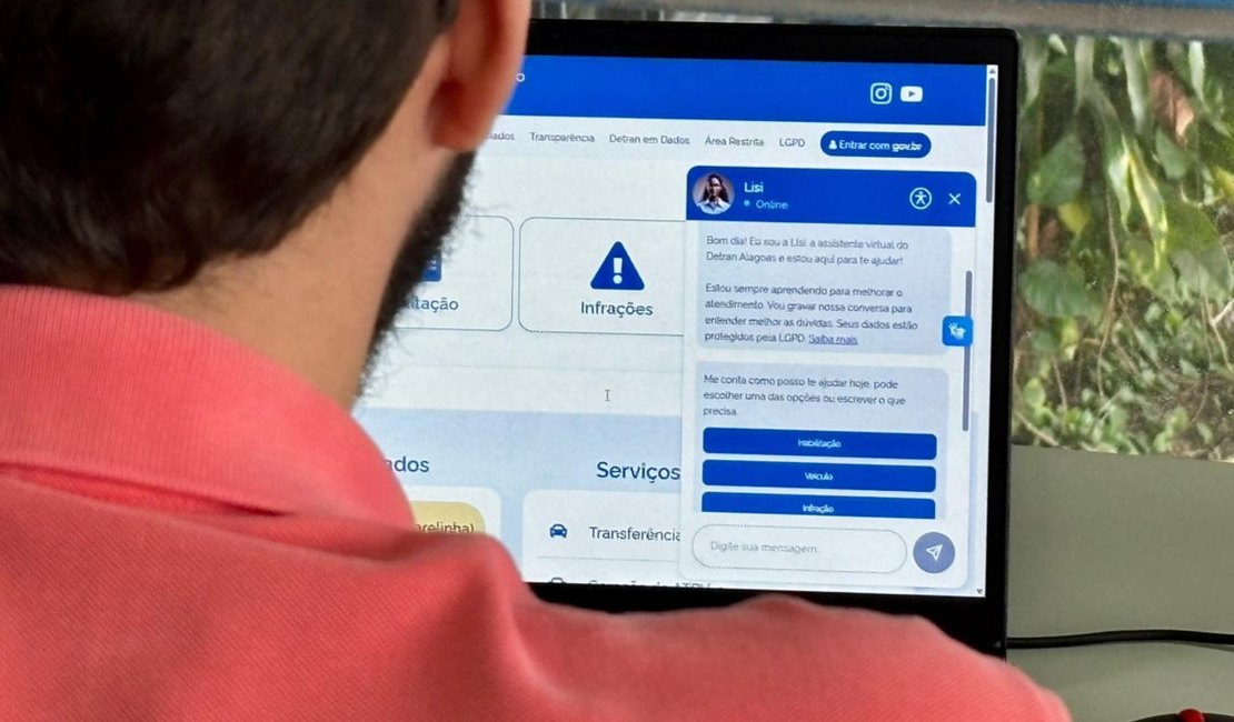 Com assistente virtual, Detran Alagoas inova e se aproxima do cidadão com atendimento on-line