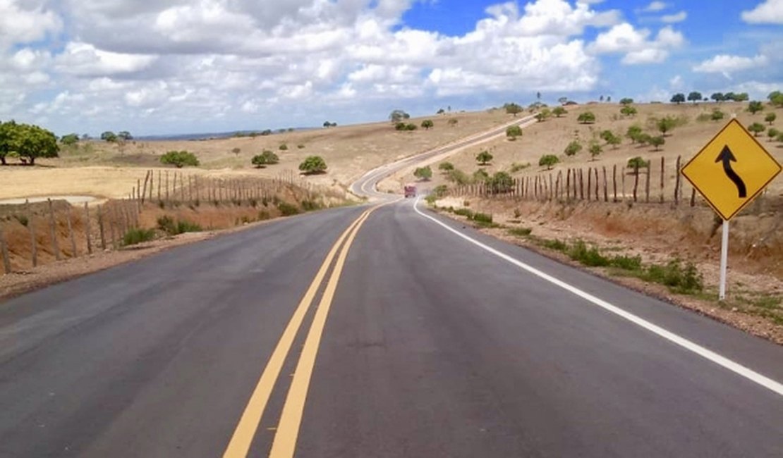 Governo de AL inaugura trecho de rodovia que liga Olho D’Água Grande à BR-101, nesta segunda