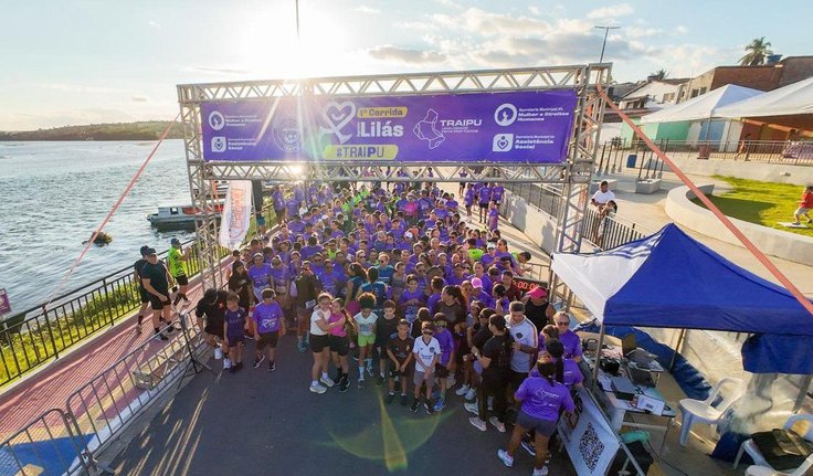 Traipu abre inscrições para a 2ª Corrida Agosto Lilás, que une esporte, conscientização e solidariedade