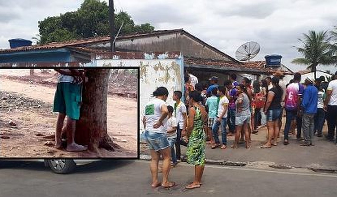 Homem suspeito de estuprar menina de três anos é espancado e amarrado em árvore em Taquarana