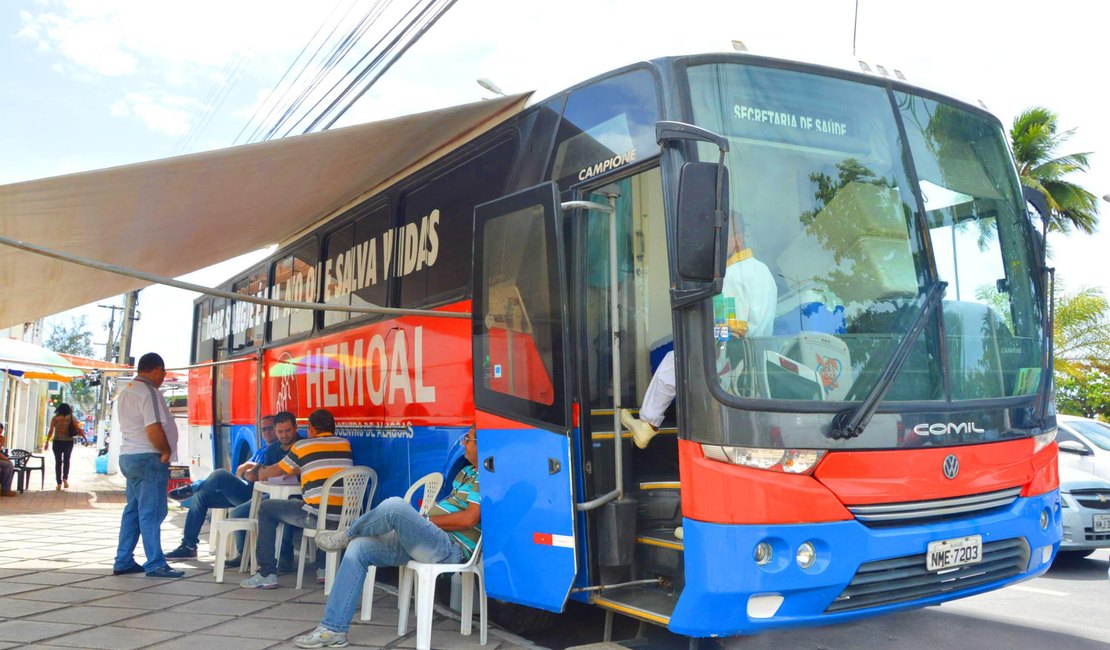 Hemoal promove coleta externa de sangue no Centro de Arapiraca nesta terça-feira (12)