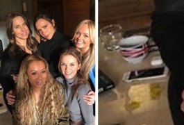 Fãs flagram pó branco suspeito em foto de reunião dos Spice Girls
