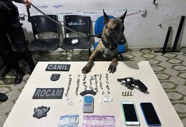 PM apreende drogas e arma de fogo no Manoel Teles; homem é preso em flagrante