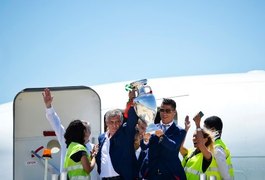 CR7 chega com seleção portuguesa a Lisboa para comemorar o título da Eurocopa