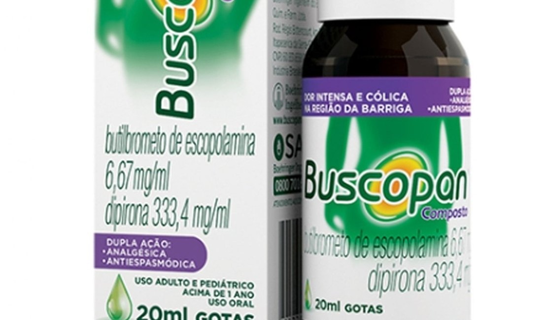 Buscopan é recolhido do mercado e deixa de ser produzido