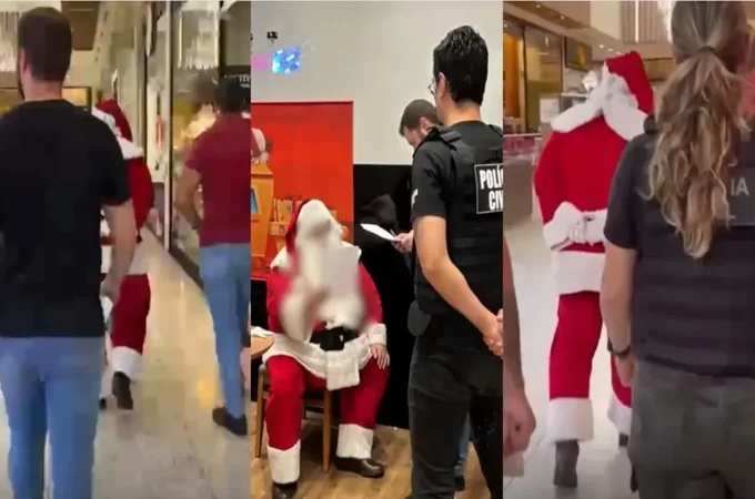 Papai Noel é preso por estupro de vulnerável em shopping de Santa Catarina