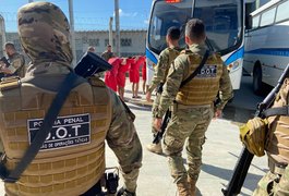 Polícia Penal transfere 78 detentos ligados a facções criminosas para o Presídio do Agreste