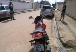 Motociclista não respeita sinalização e se envolve em acidente no bairro São Luiz em Arapiraca