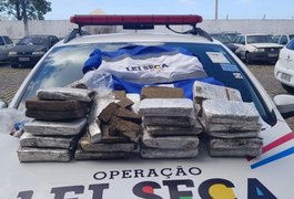 Após vistoria, droga é encontrada em carro apreendido durante Operação Lei Seca em Maceió