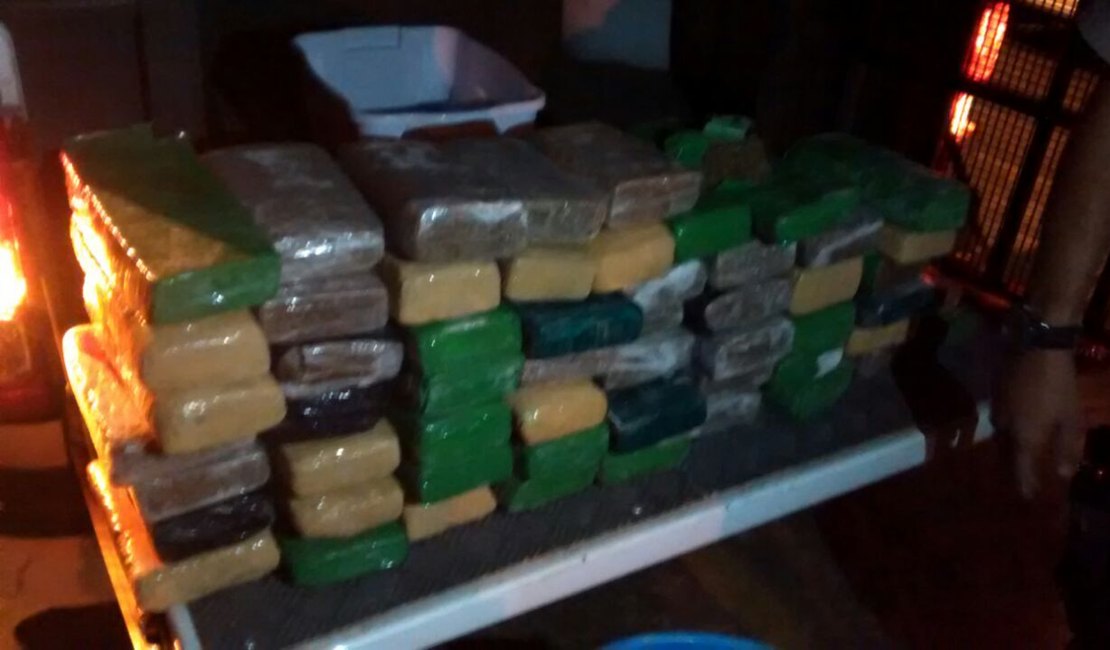 PM apreende 54 quilos de maconha e 380 gramas de cocaína em Maceió