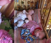 Imagens de crianças amarradas em berço de creche revoltam internautas na web