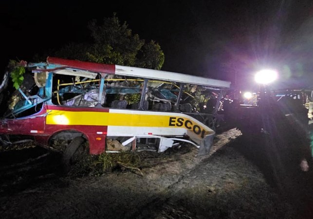 Polícia Científica conclui operação de retirada de ônibus que caiu na Serra da Barriga, em Alagoas