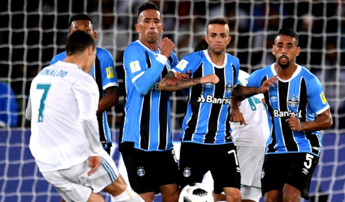 Com gol de Cristiano Ronaldo, Real Madrid vence o Grêmio na