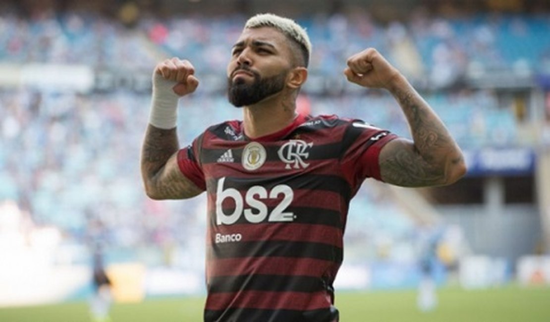 Mesmo com expulsão de Gabigol, Flamengo vence Grêmio por 1 a 0